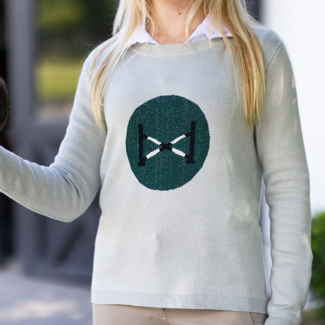 TKEQ The 'CROSSRAIL' Crewneck Sweater - Sage