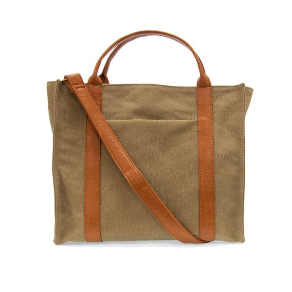 Joy Susan Toni Large Canvas Tote - Khaki