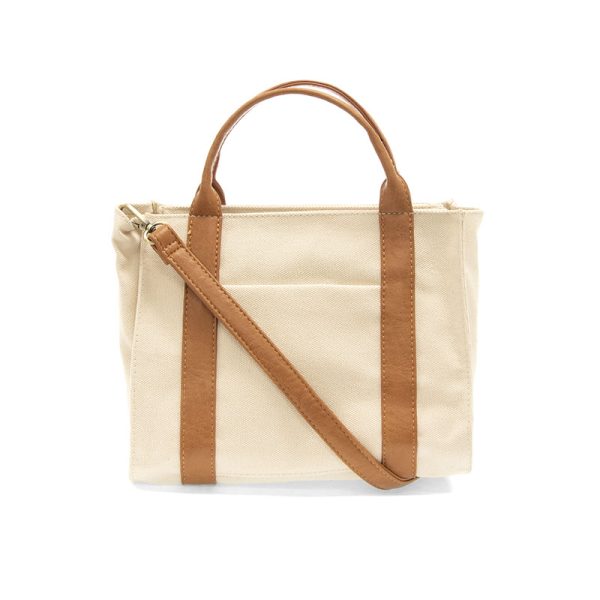 Joy Susan Gwen Medium Canvas Tote - Cream