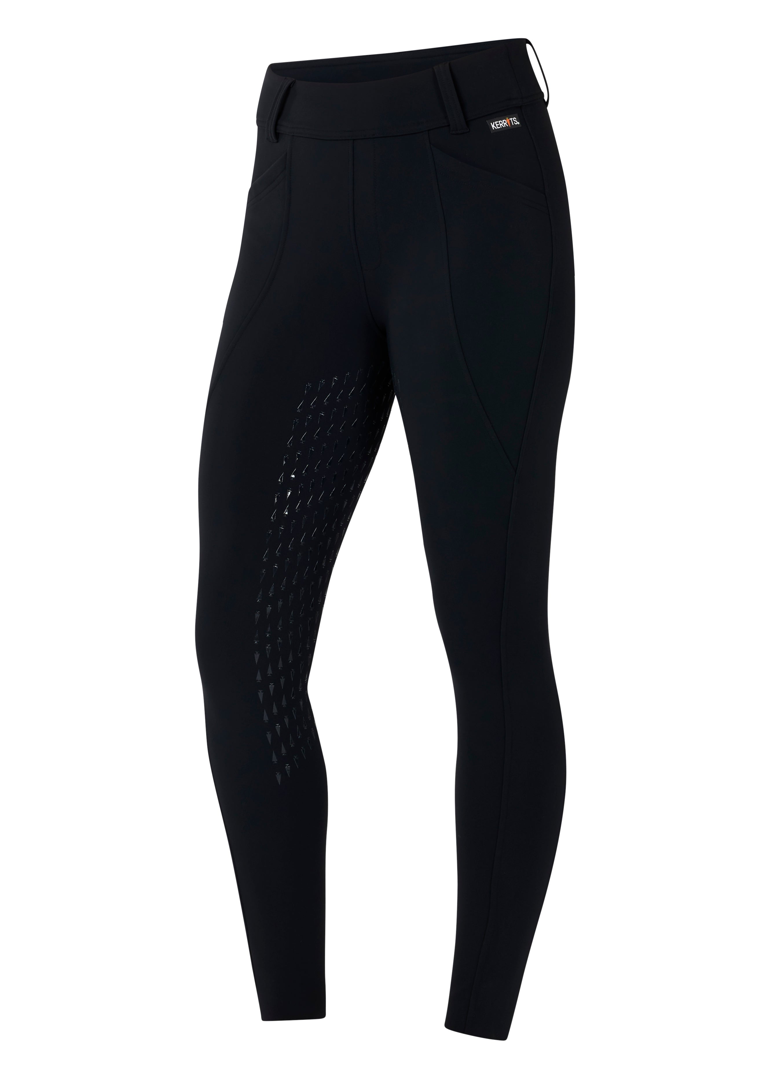 Kerrits Fusion Fleece-Lined Full Leg Clinic Tight - Black