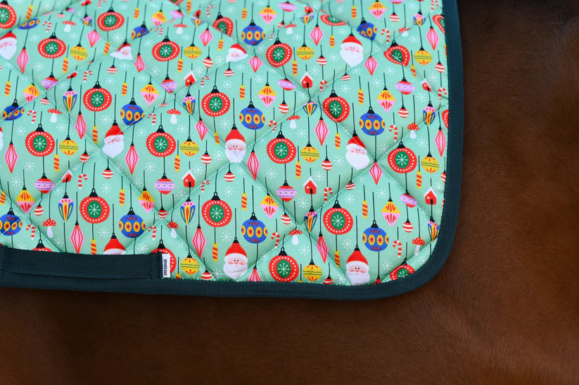 Dreamers & Schemers All Purpose Saddle Pad - Holiday Deck the Halls