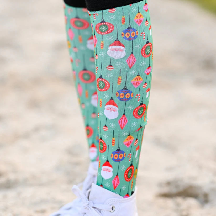 Dreamers & Schemers Boot Socks - Holiday Deck the Halls