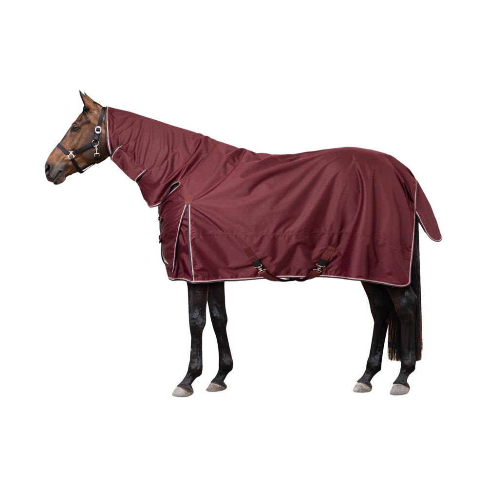 Horze Glasgow Light Weight Combo Turnout Sheet - Burgundy