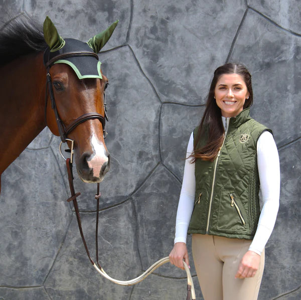 LAEQ The Del Mar Quilted Vest - Olive