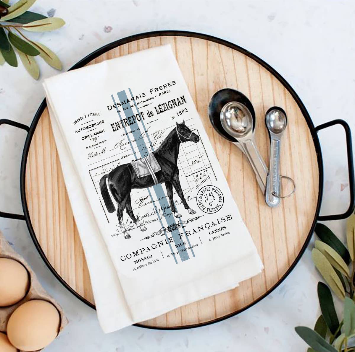 Avery Lane Tea Towels - Vintage French Horse