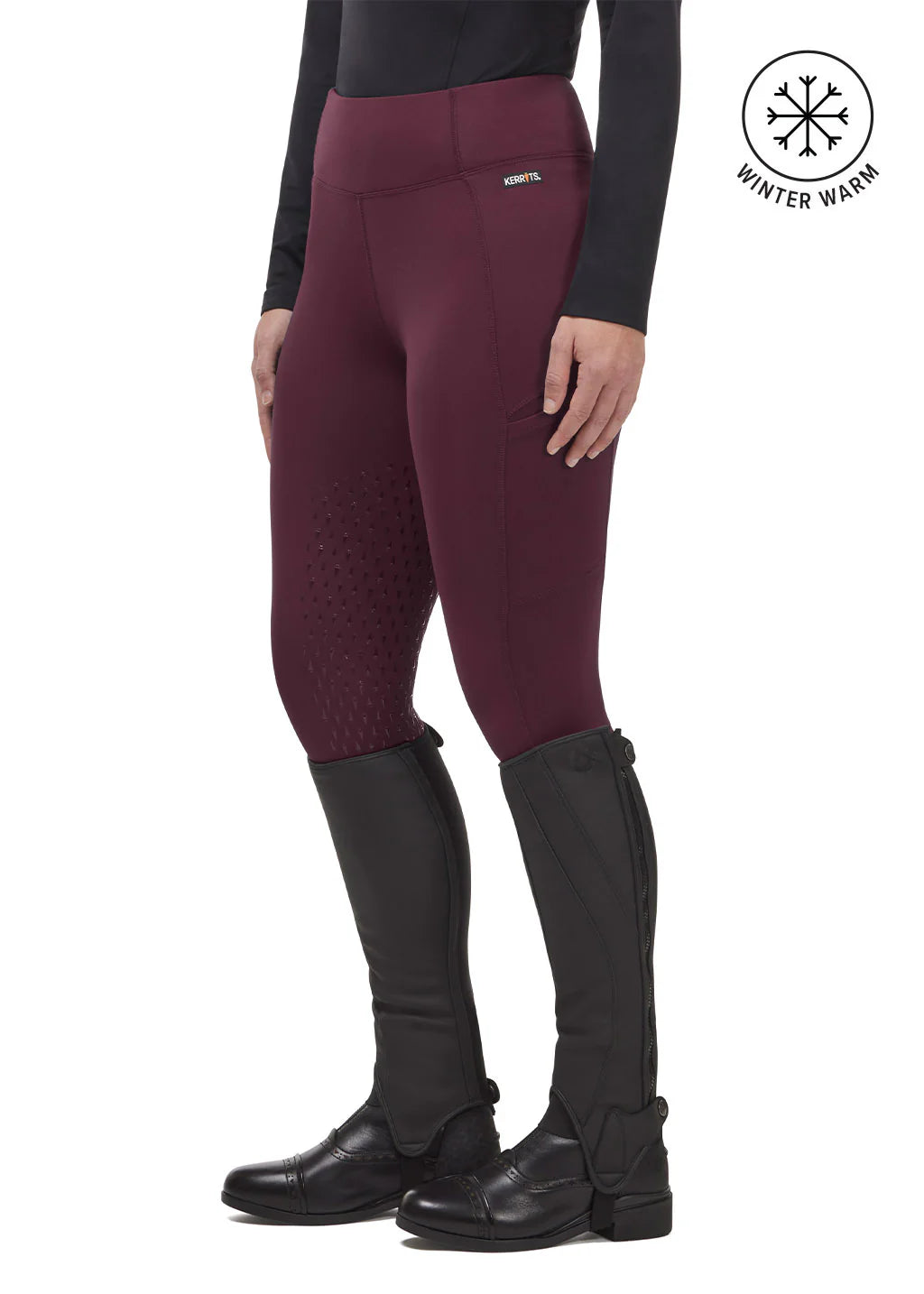 Kerrits Thermo Tech 2.0 Full Leg Tight - Vineyard/Black