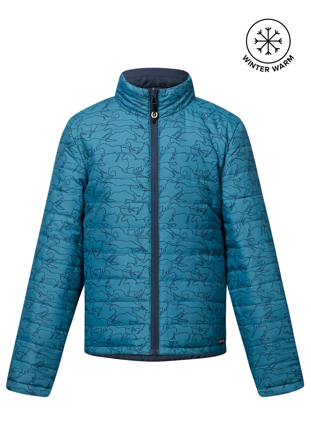 Kerrits Kids Round Up Reversible Quilted Riding Jacket - Dewdrop Full Gallop