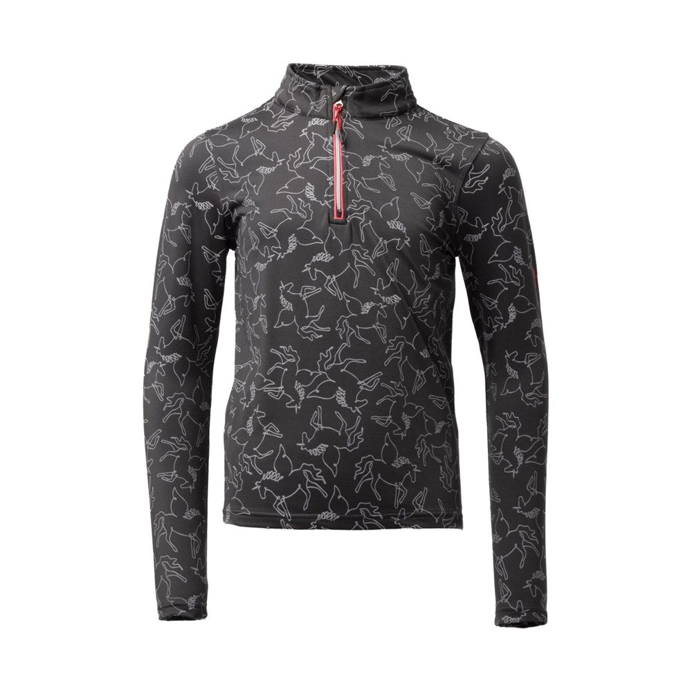 Horze Pegasus Kids Winter Training Shirt - Caviar