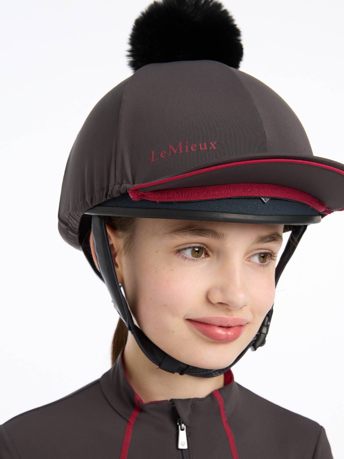 LeMieux Pippa Helmet Silk - Cinder