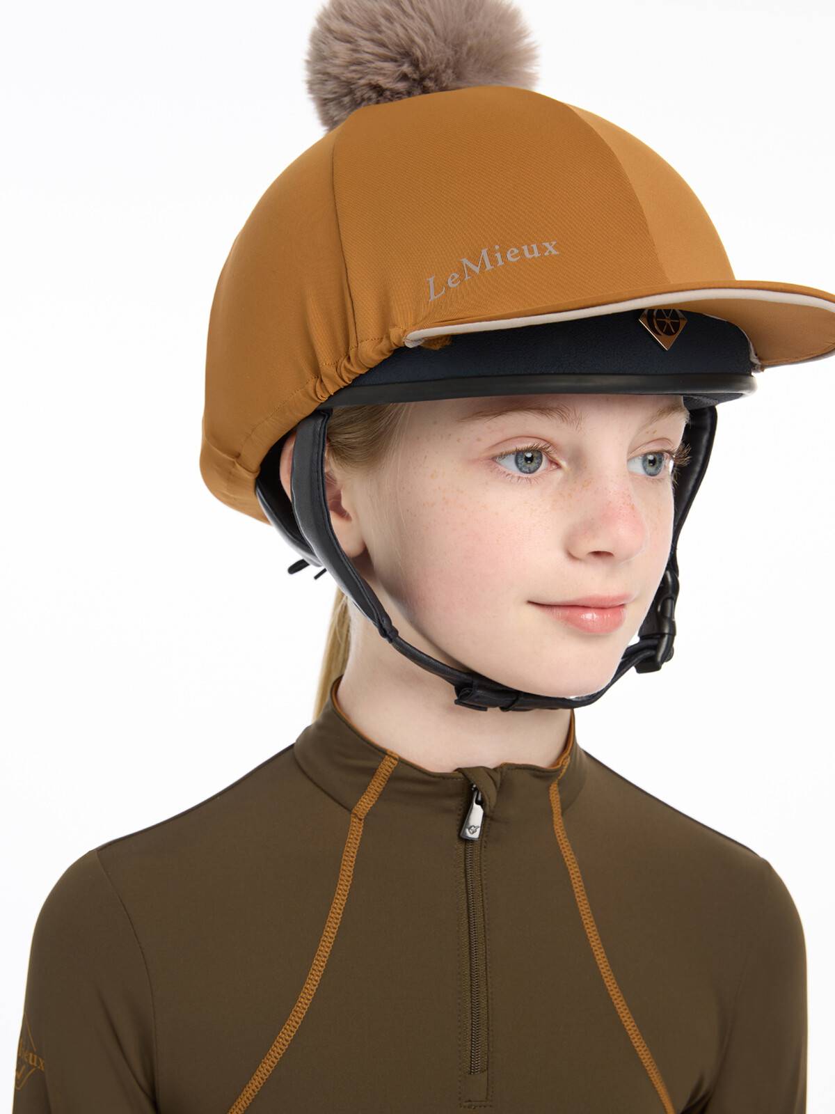 LeMieux Pippa Helmet Silk - Ginger