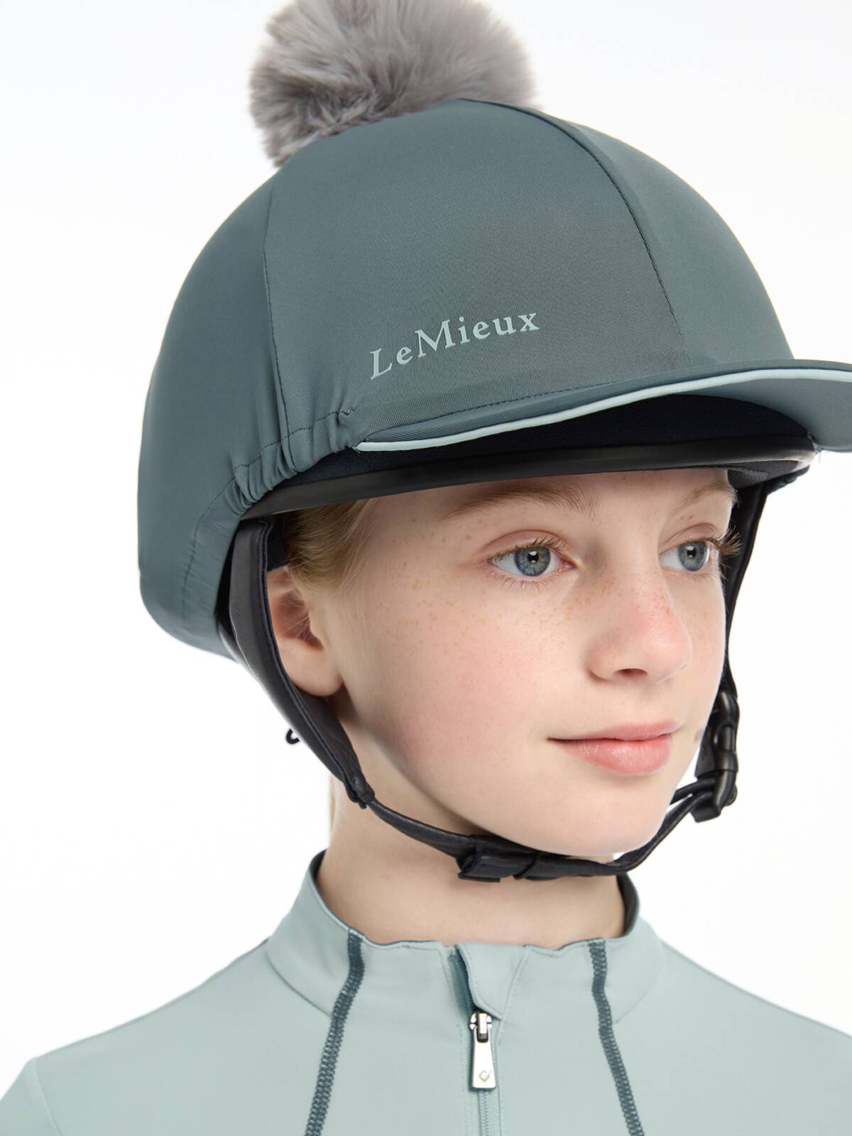 LeMieux Pippa Helmet Silk - Petrol