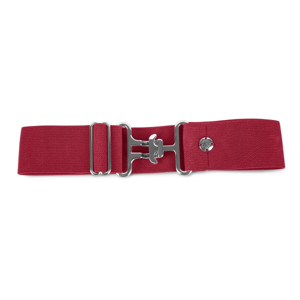 Ovation Elastic Webbed Belt - Lipstick