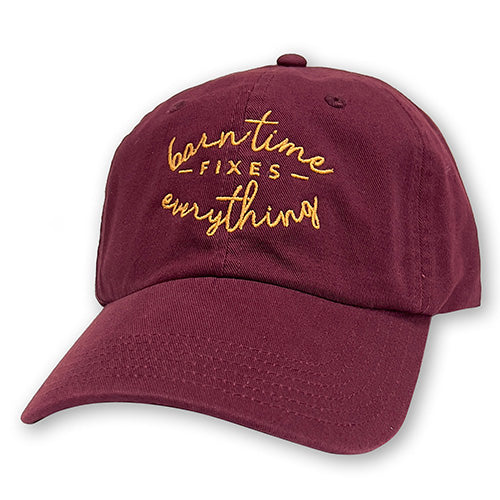 Stirrups Clothing Ball Cap - Barn Time Maroon