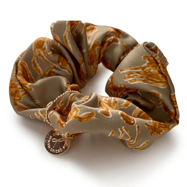 Spiced Equestrian Sketched Scrunchie - 118432