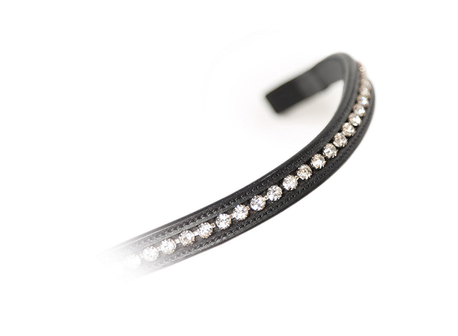 Aviemore Large Diamante Browband - Black