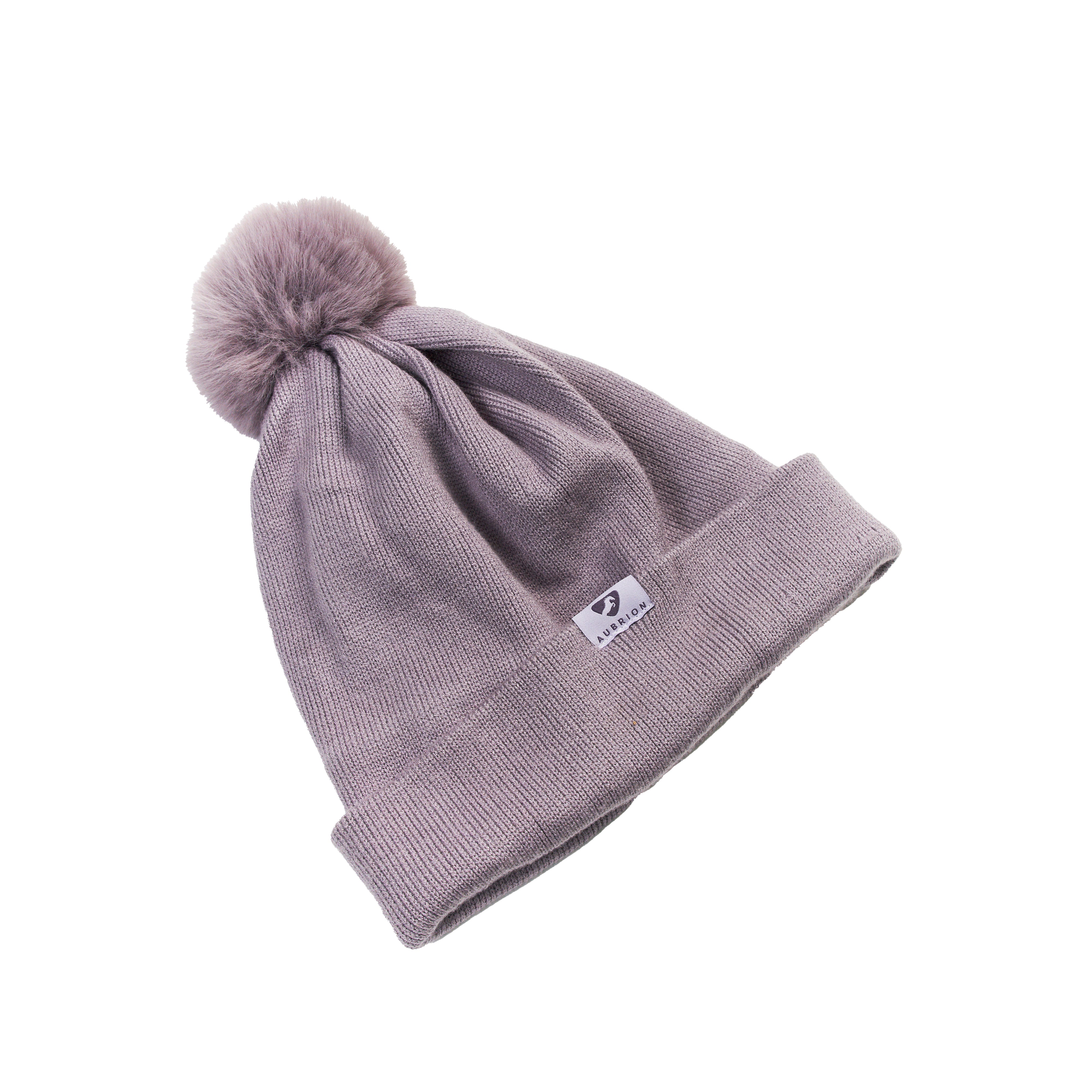 Aubrion Fleece Lined Bobble Hat - Mauve