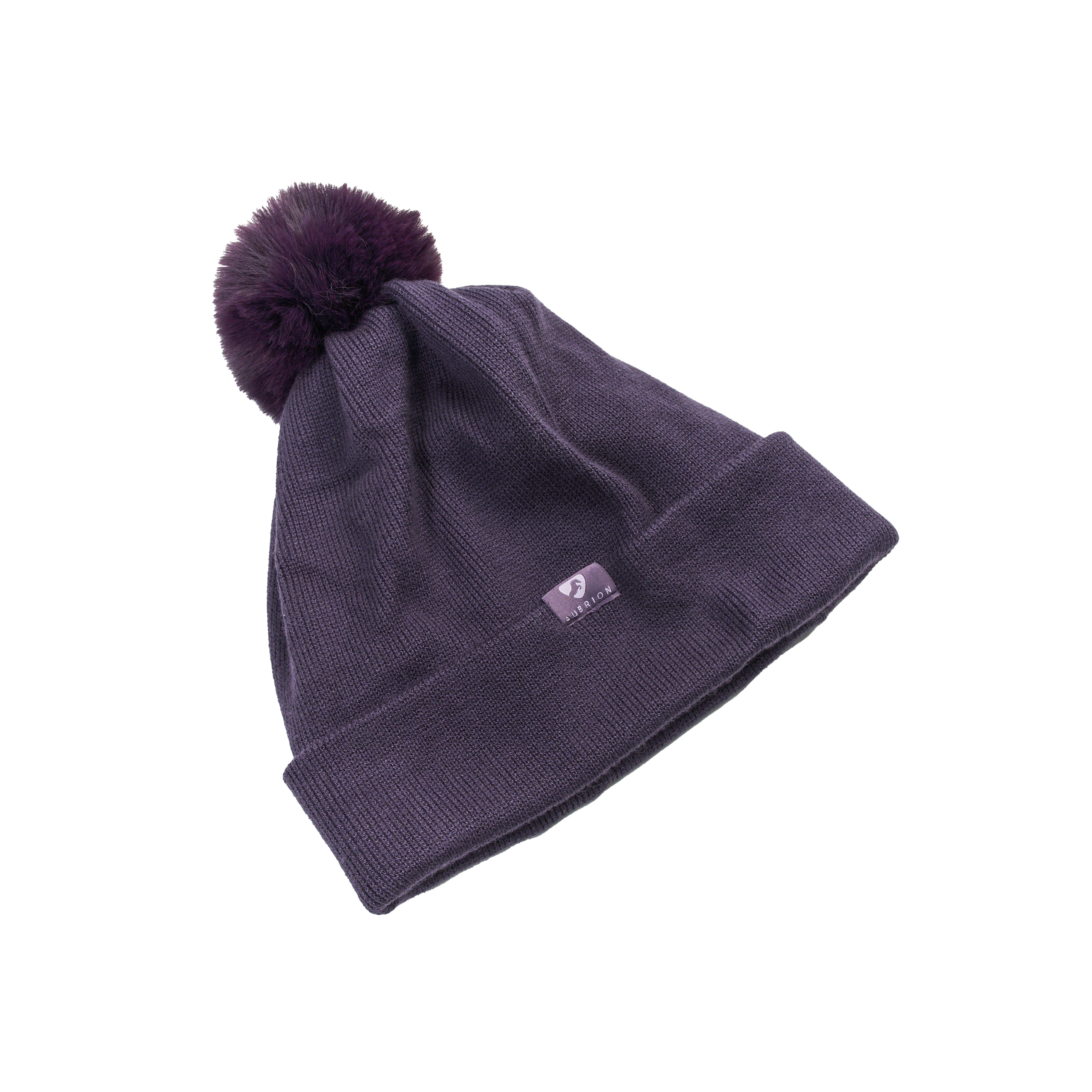 Aubrion Fleece Lined Bobble Hat - Purple