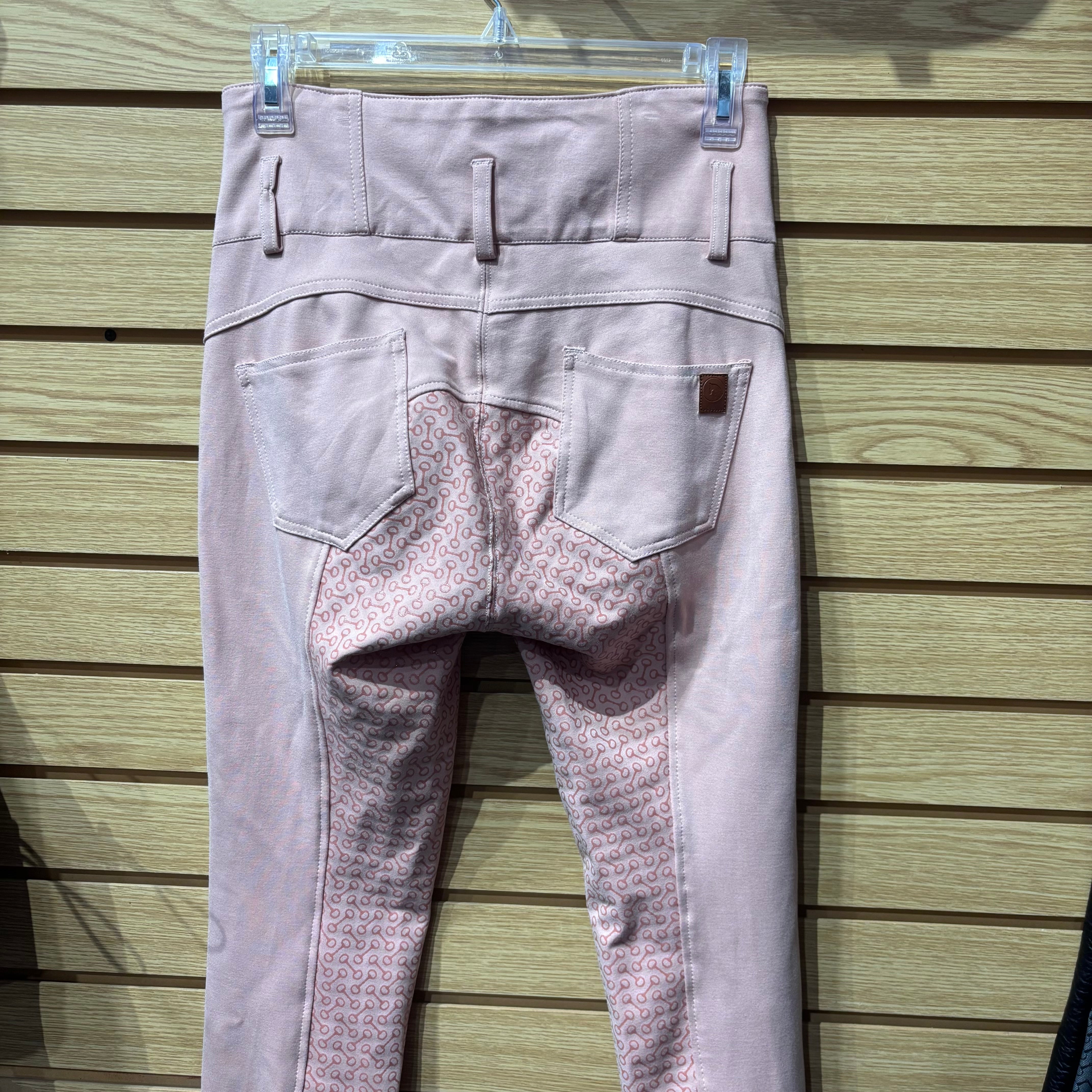 Used 26 Blush Pink Horze Tara Full Seat Breeches