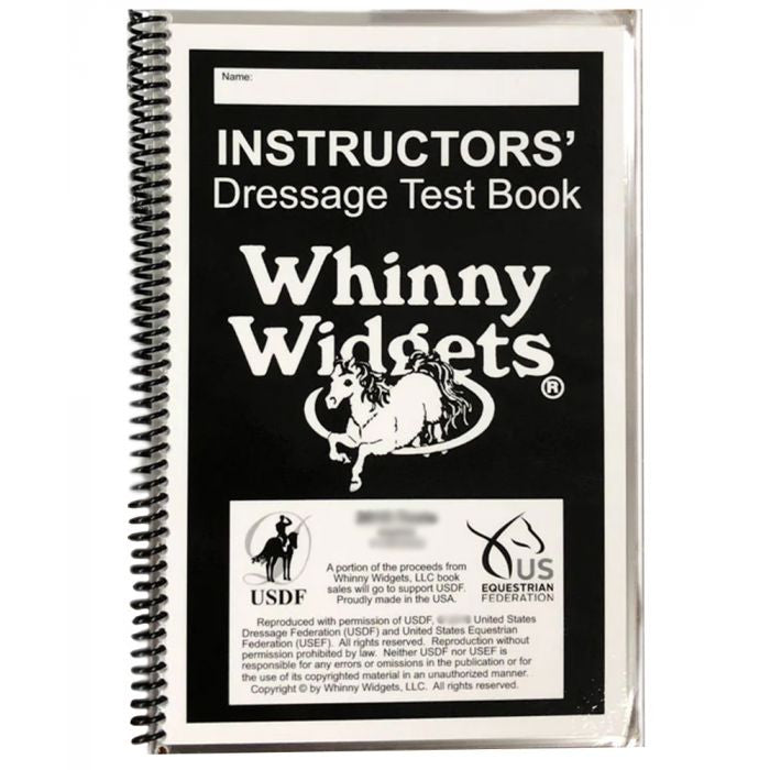 Whinny Widgets Instructors Dressage Test Book - 2023 Edition - sku to order - 115618