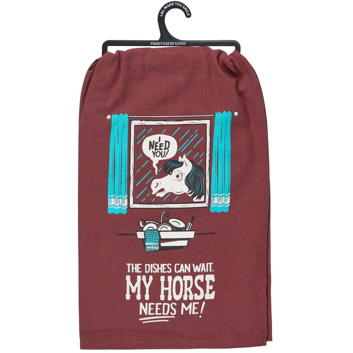 Horse Needs Me Kitchen Towel - sku to order - 60048382