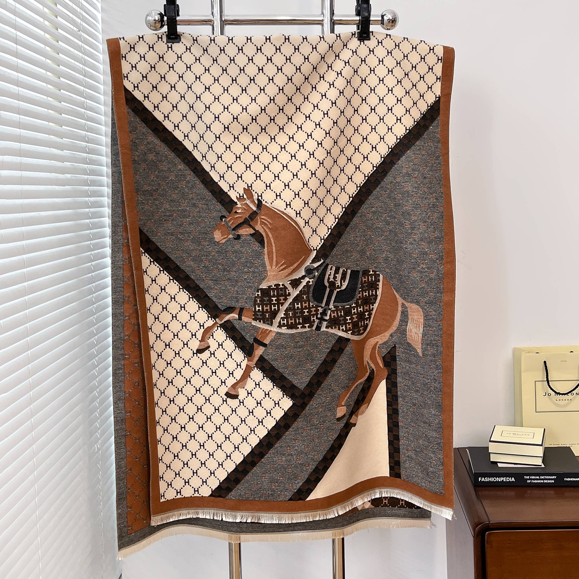 Winding River - Equestrian Brown Giddy Up Reversible Wrap