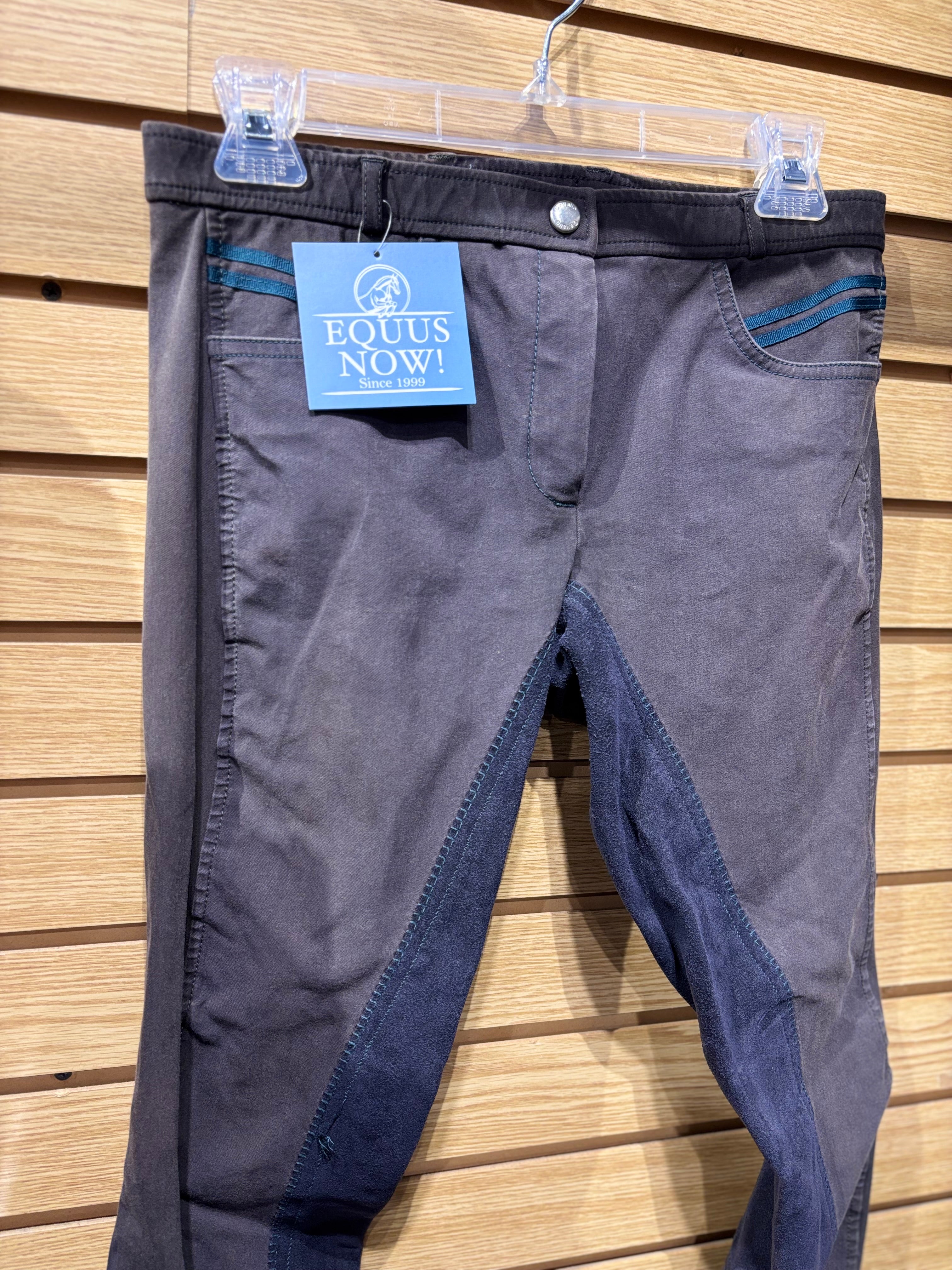 Used 26 Grey/Blue Cavallo Full Seat Breeches