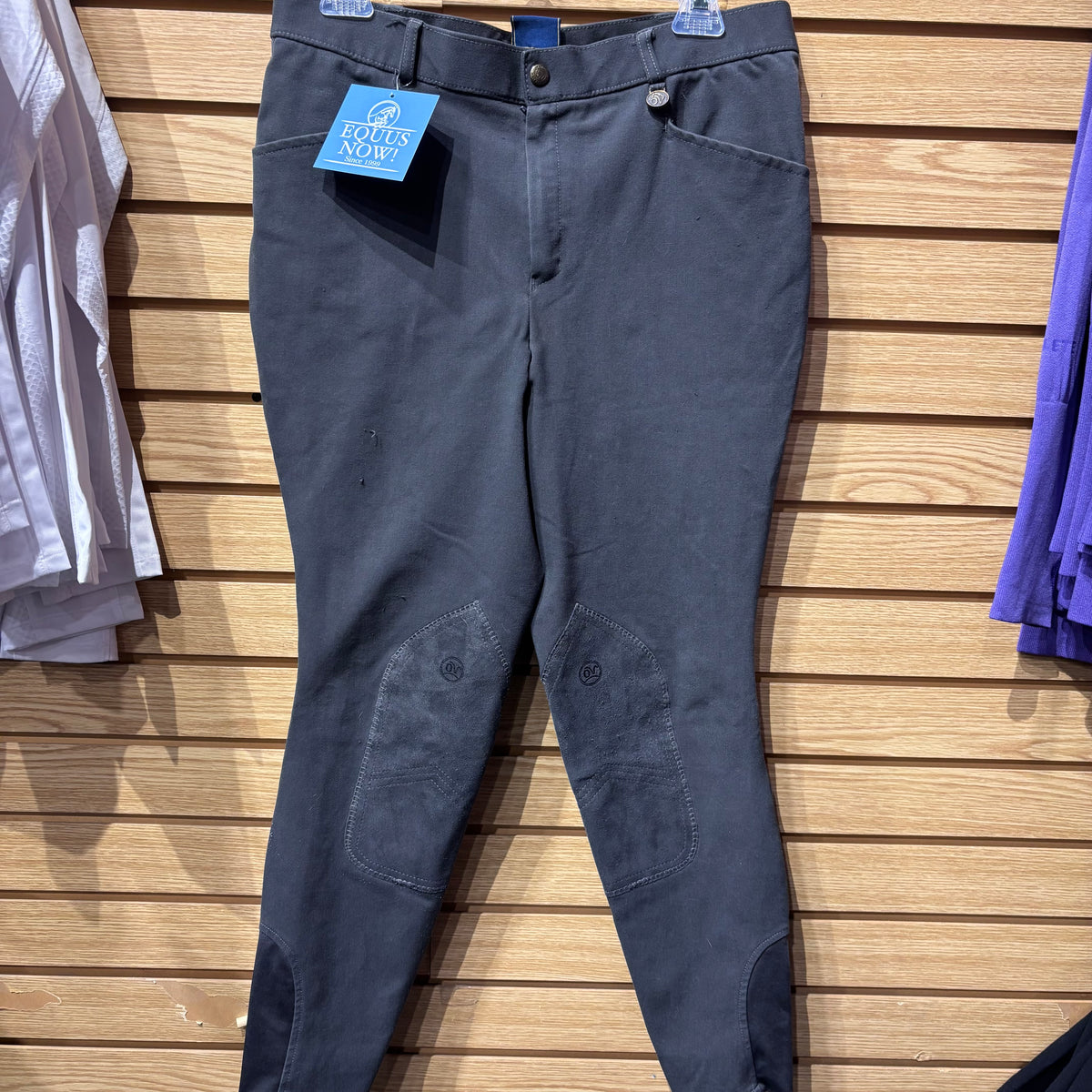 Used 30R Mens Grey Ovation Knee Patch Breeches