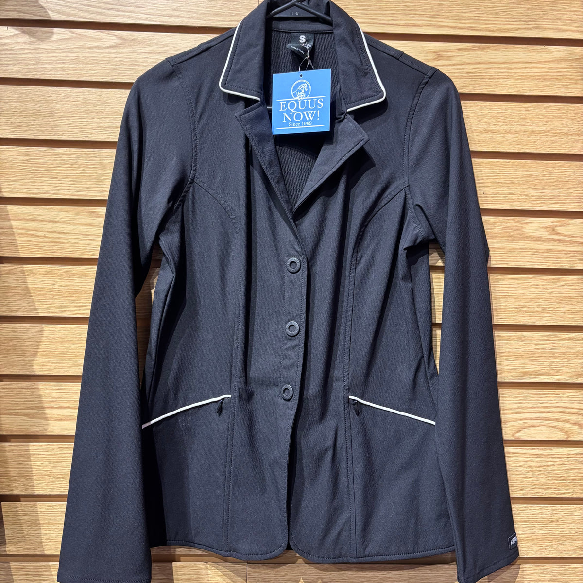 Used Kerrits Small Black/White Piping Show Coat