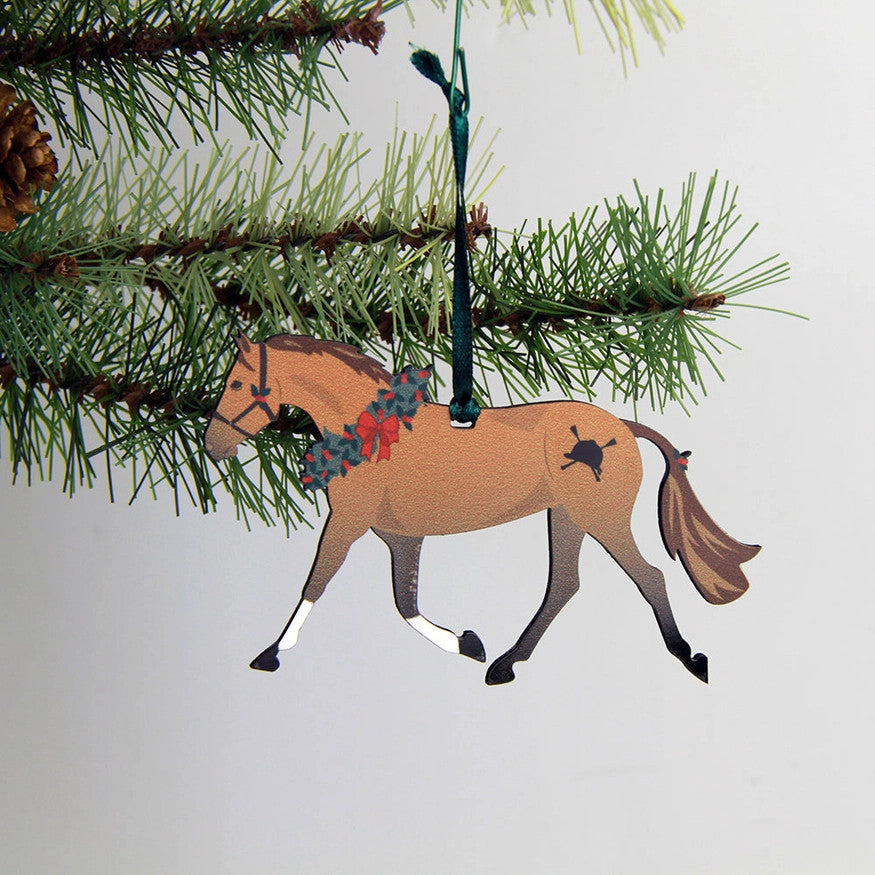 Hunt Seat Paper Co Chestnut Pony Ornament - sku to order - 60031702