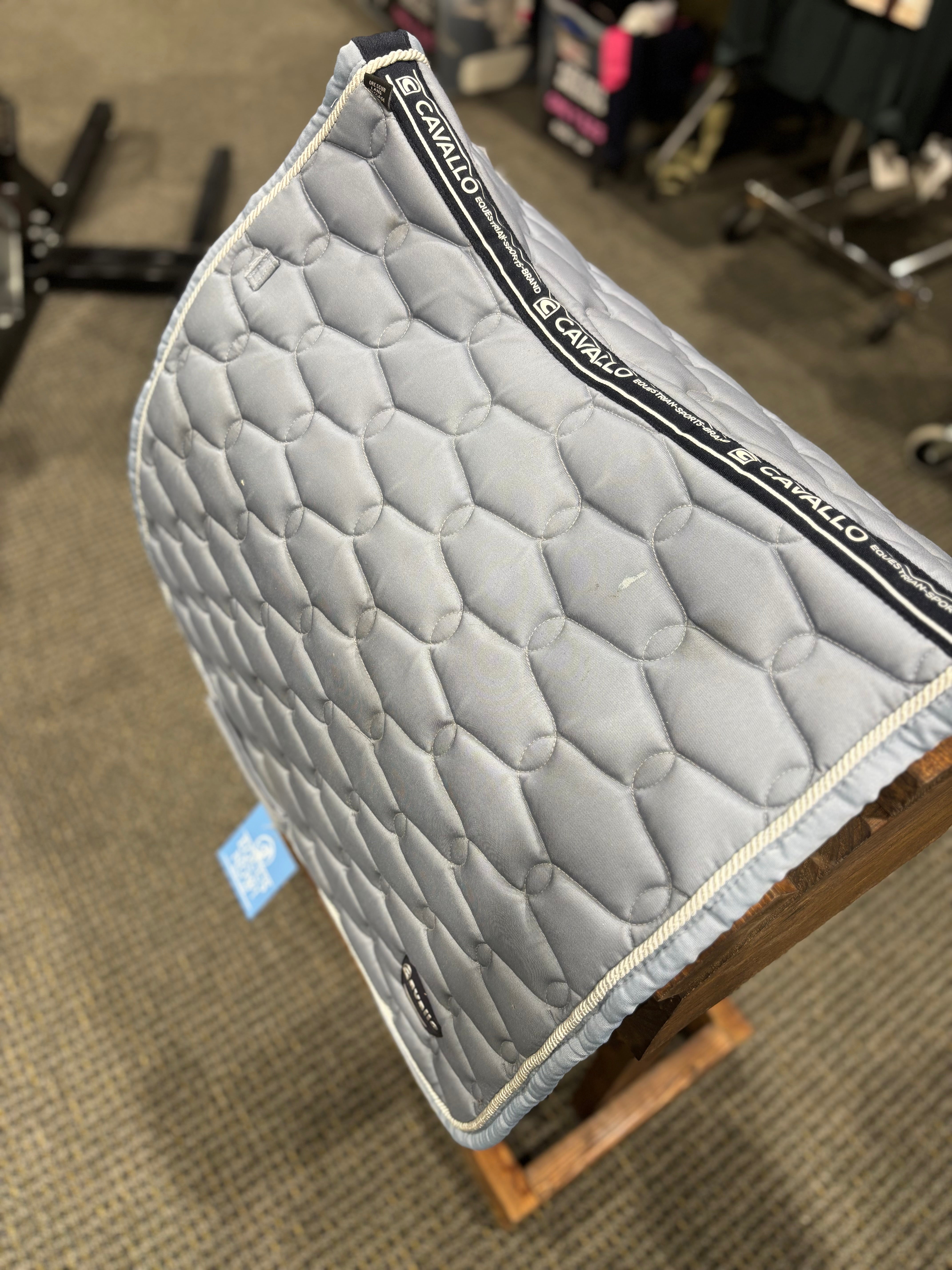 Used Baby Blue Cavallo Dressage Saddle Pad