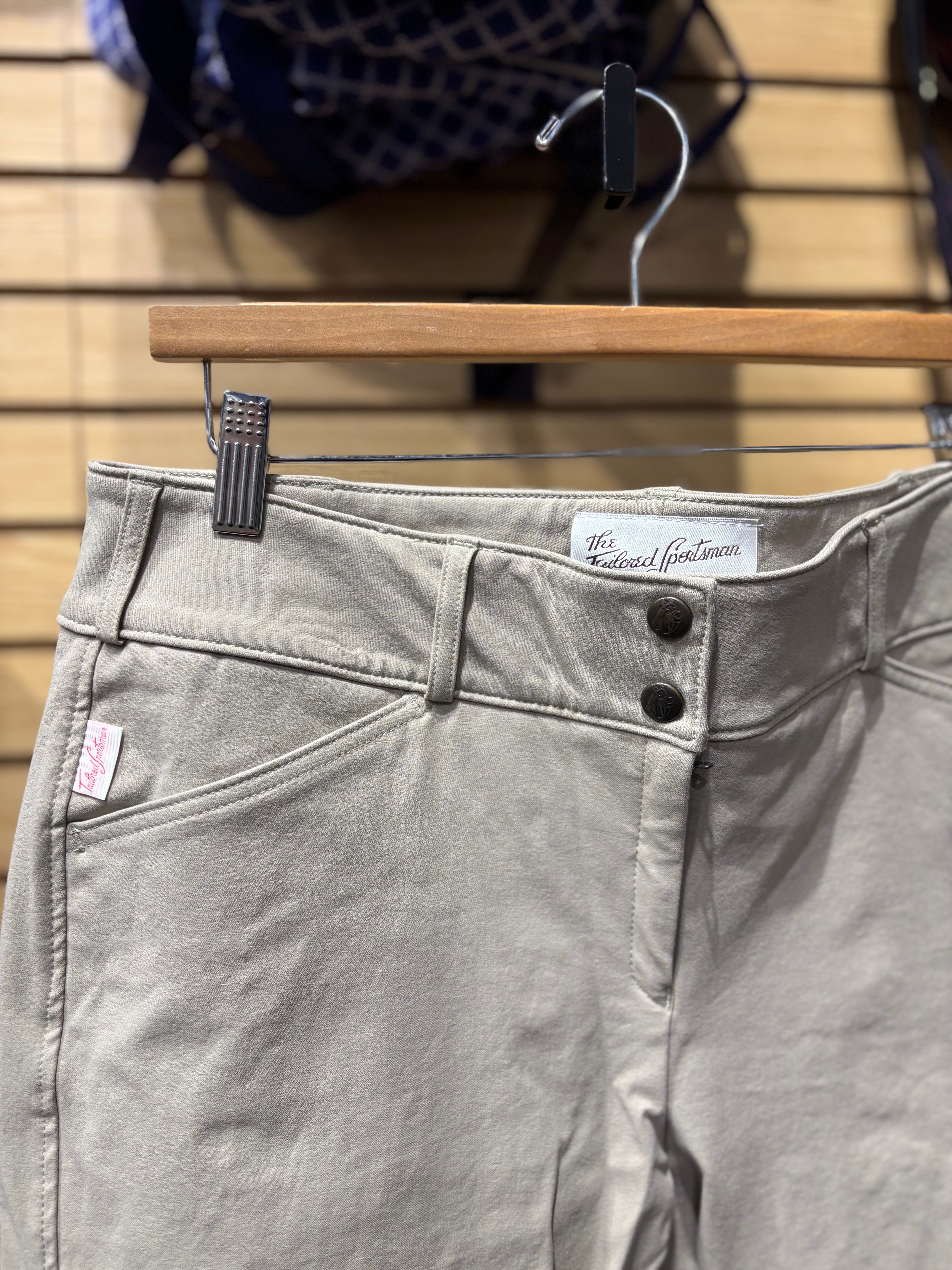 Used 34 Tan Tailored Sportsman Breeches