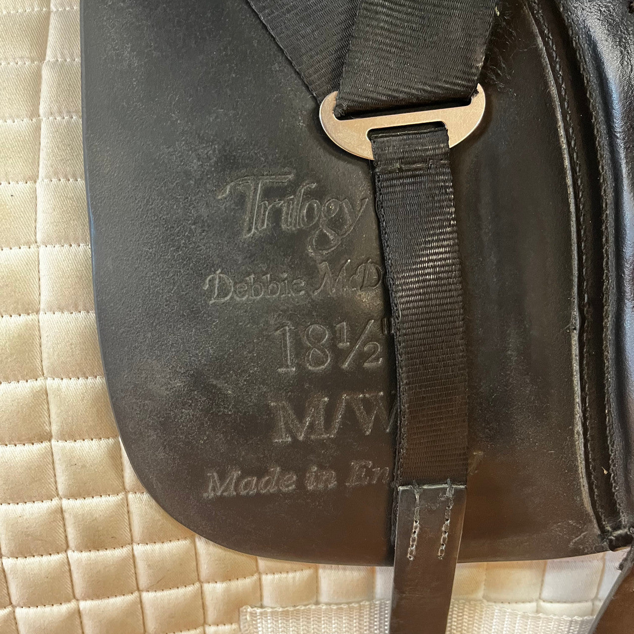 Used Trilogy Debbie McDonald Dressage Saddle 18.5" Medium Wide - sku to order - 5003786