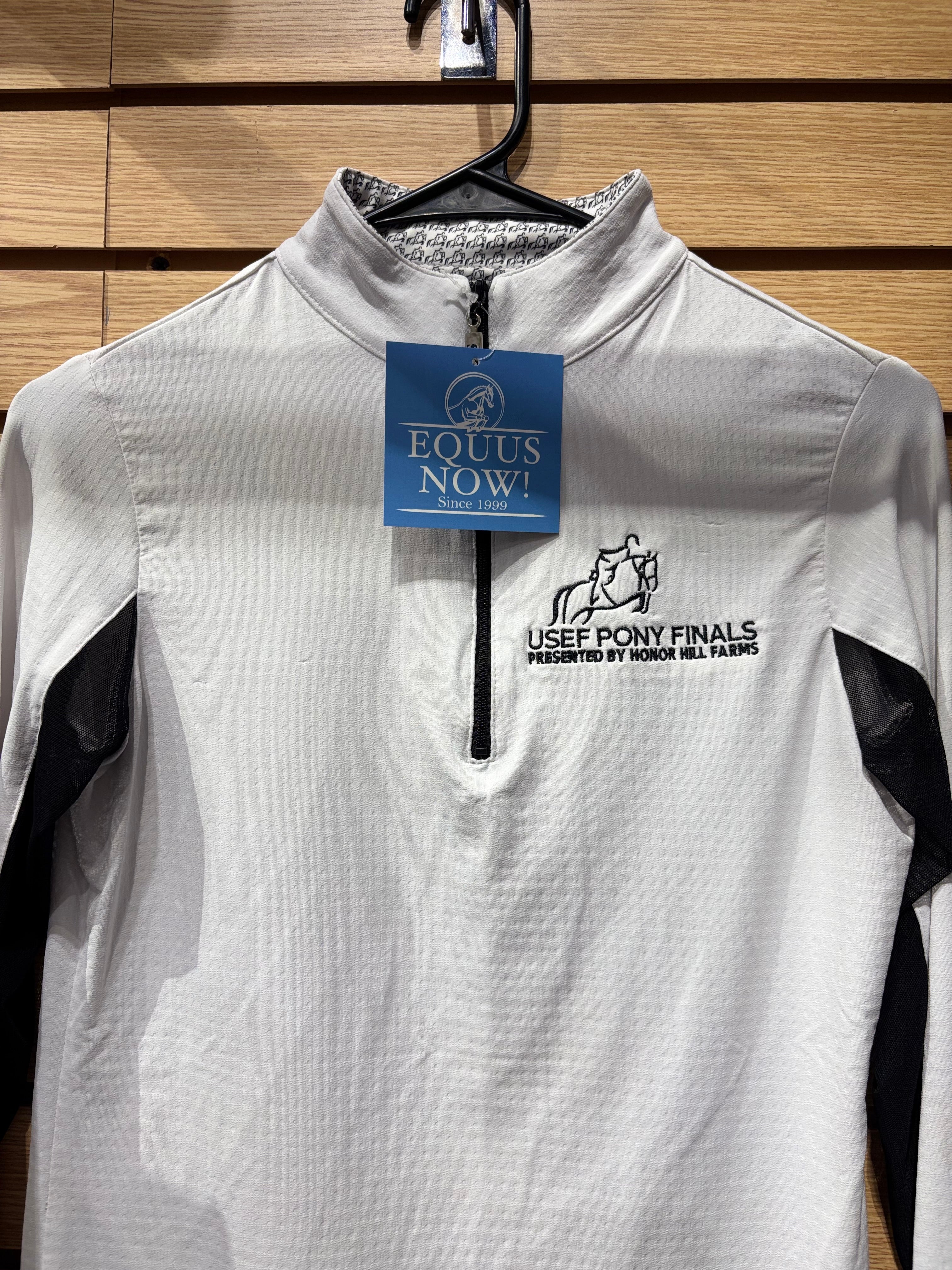 Used Small White EIS Pony Finals Sun Shirt