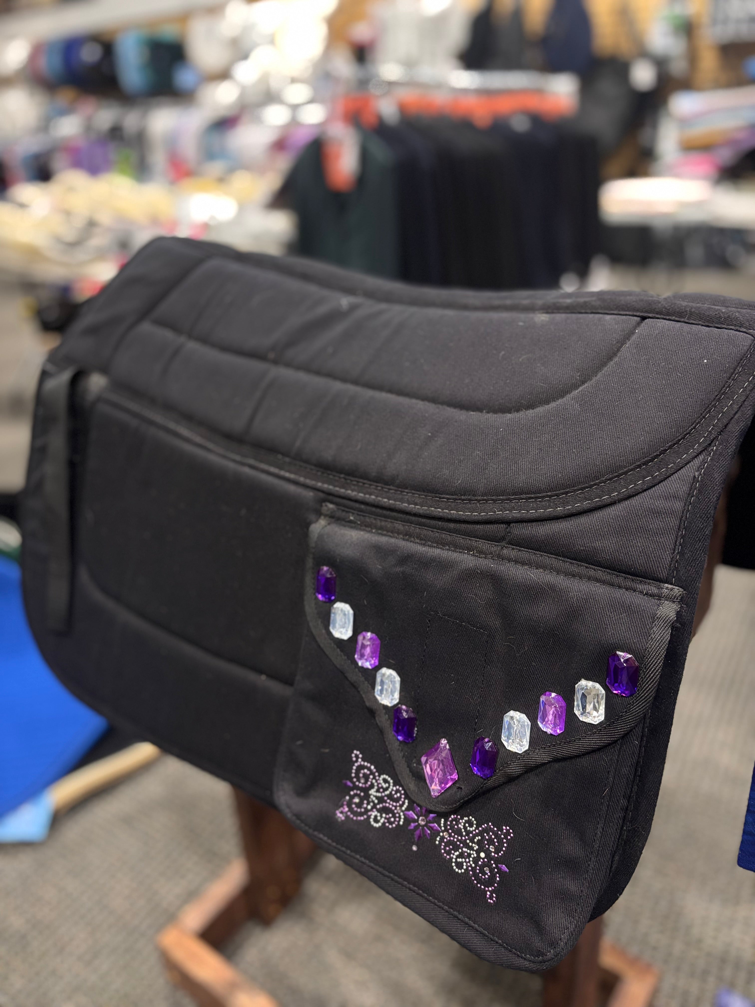 Used English Trail Saddle Pad with Gems