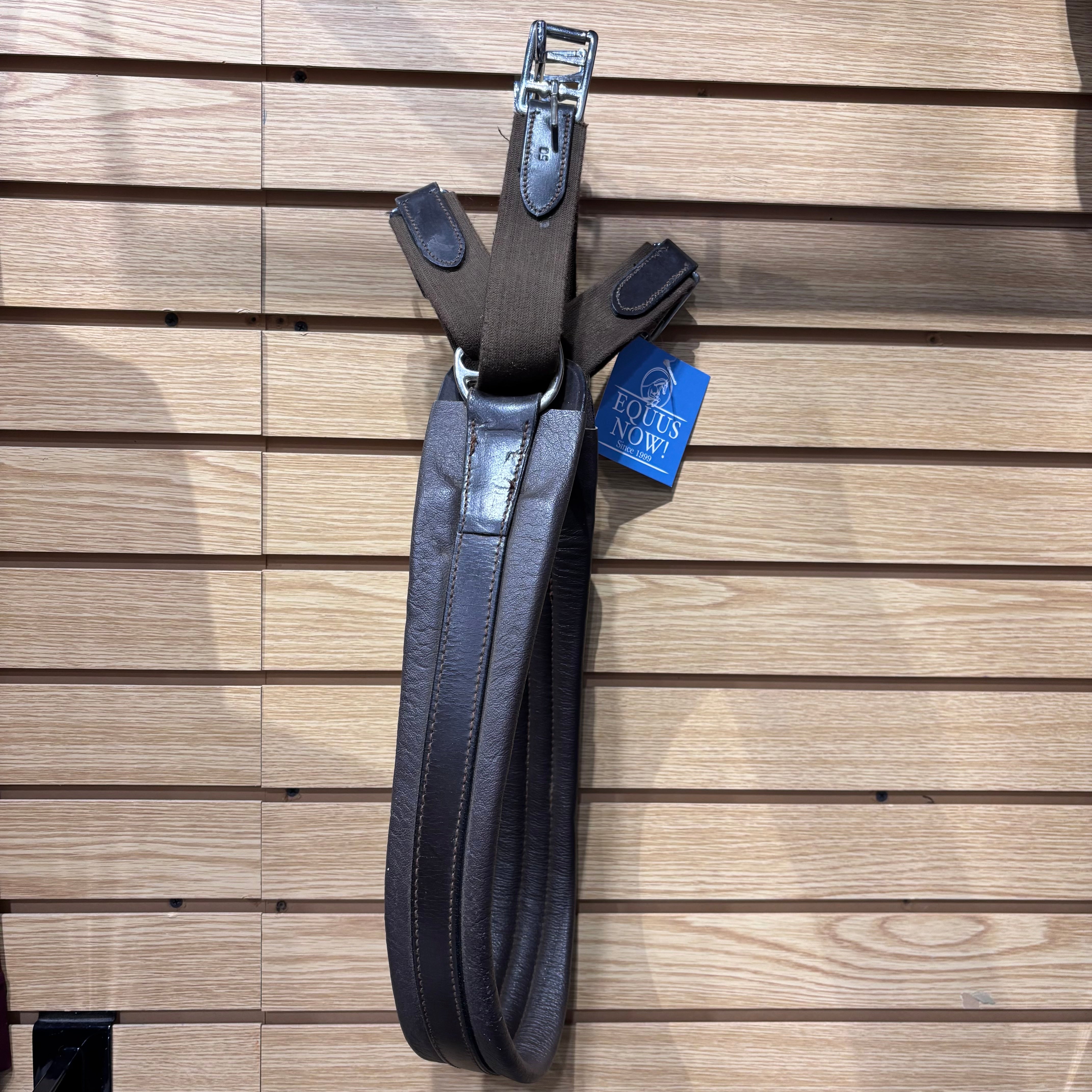 Used 50" Brown Leather Girth