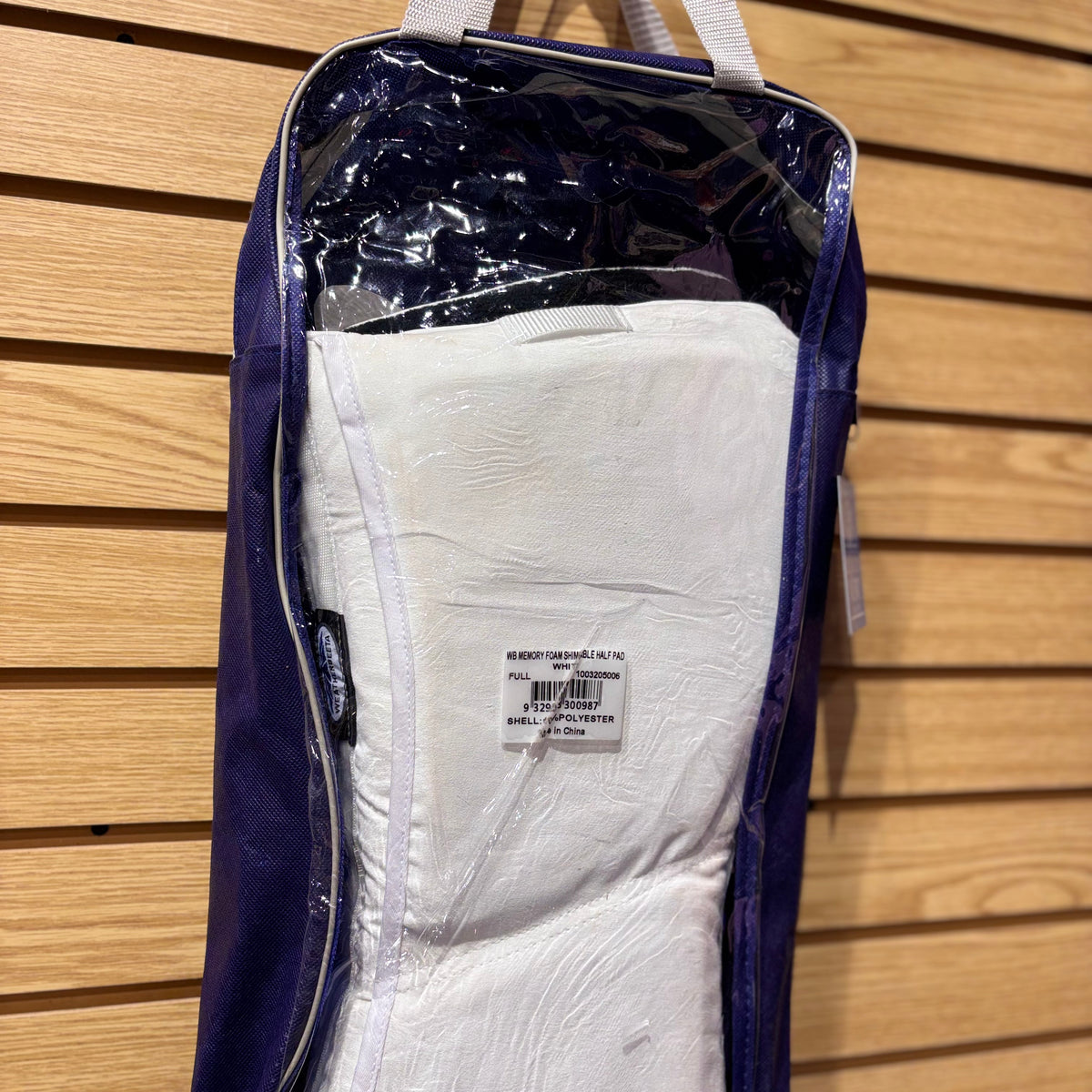 Used Full White Weatherbeeta Memory Foam Shimmable Half Pad