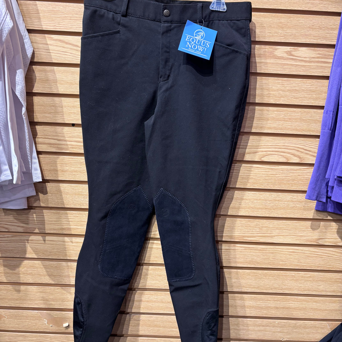 Used 30L Mens Black Ovation Knee Patch Breeches