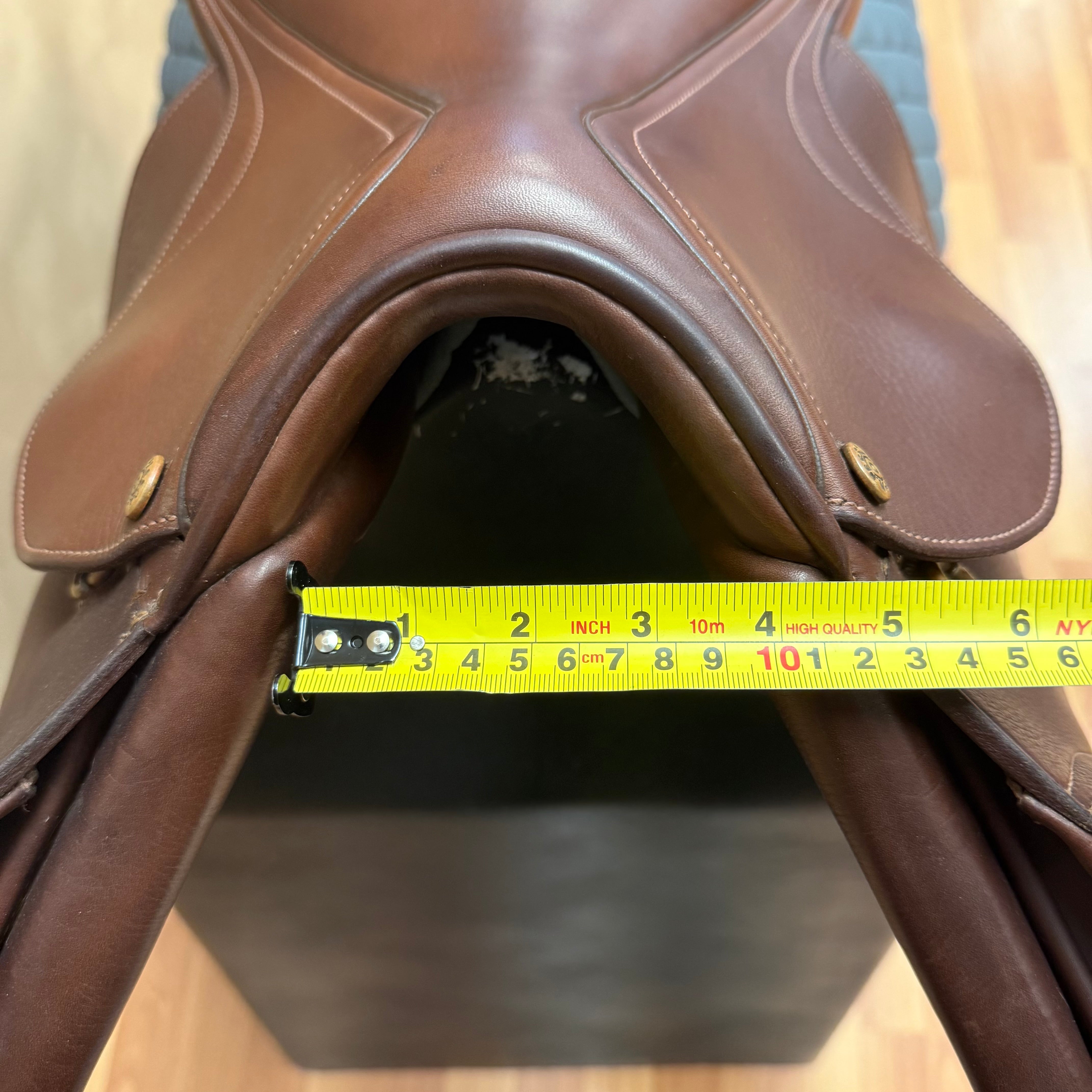Used Pessoa Gen X Jump Saddle 17" Medium Wide/Adjustable Tree