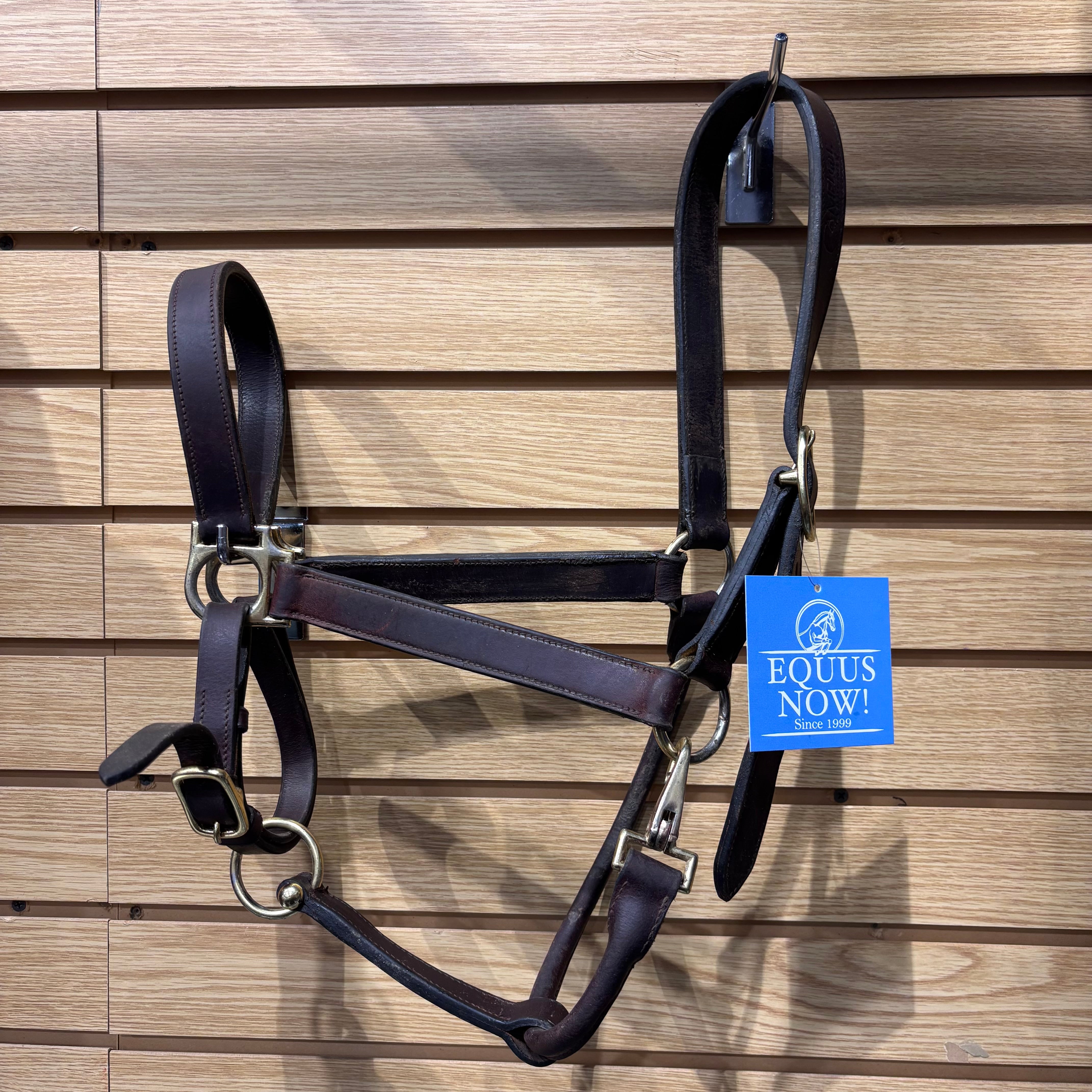 Used Full Brown Leather Halter