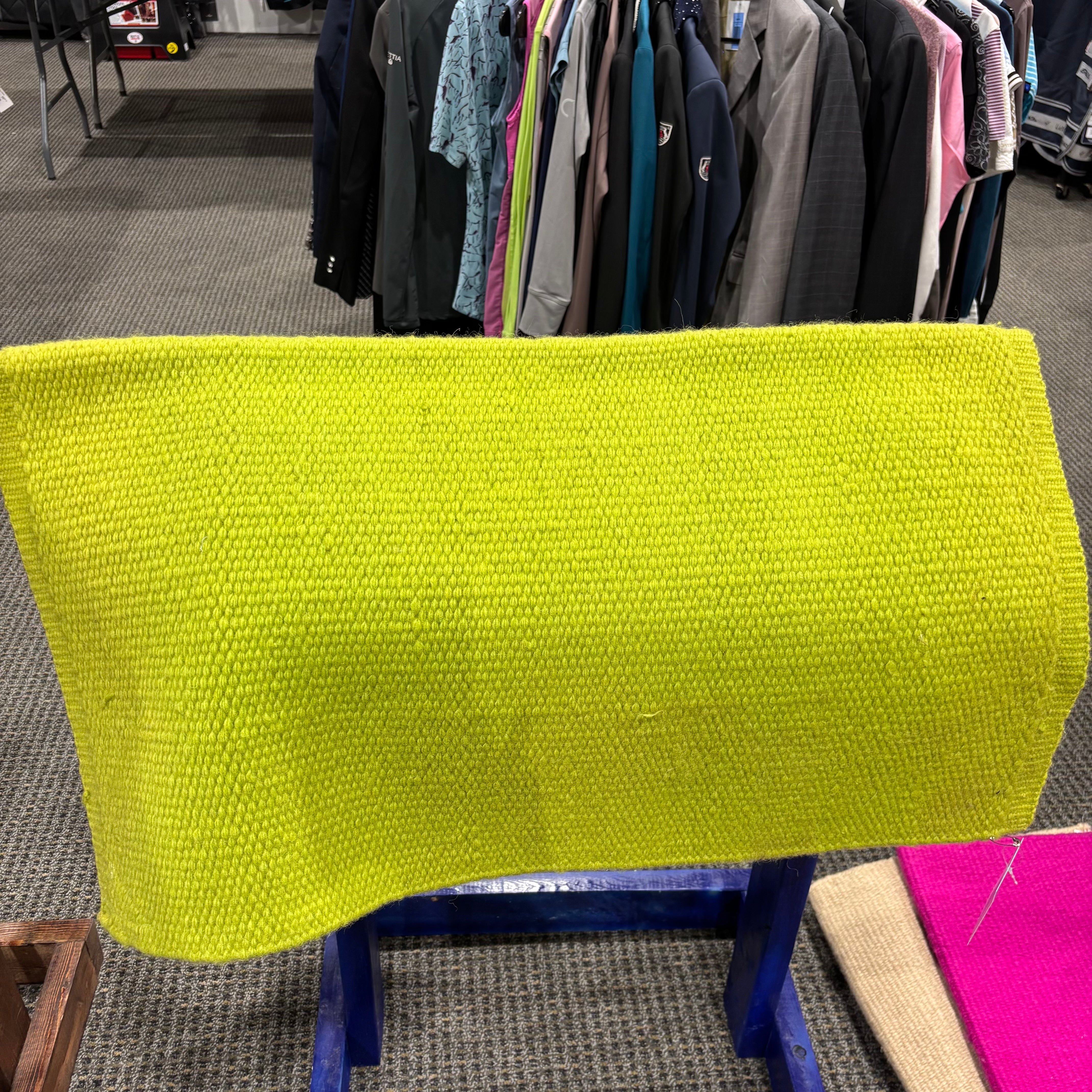Used Mayatex Lime Green Western Saddle Pad