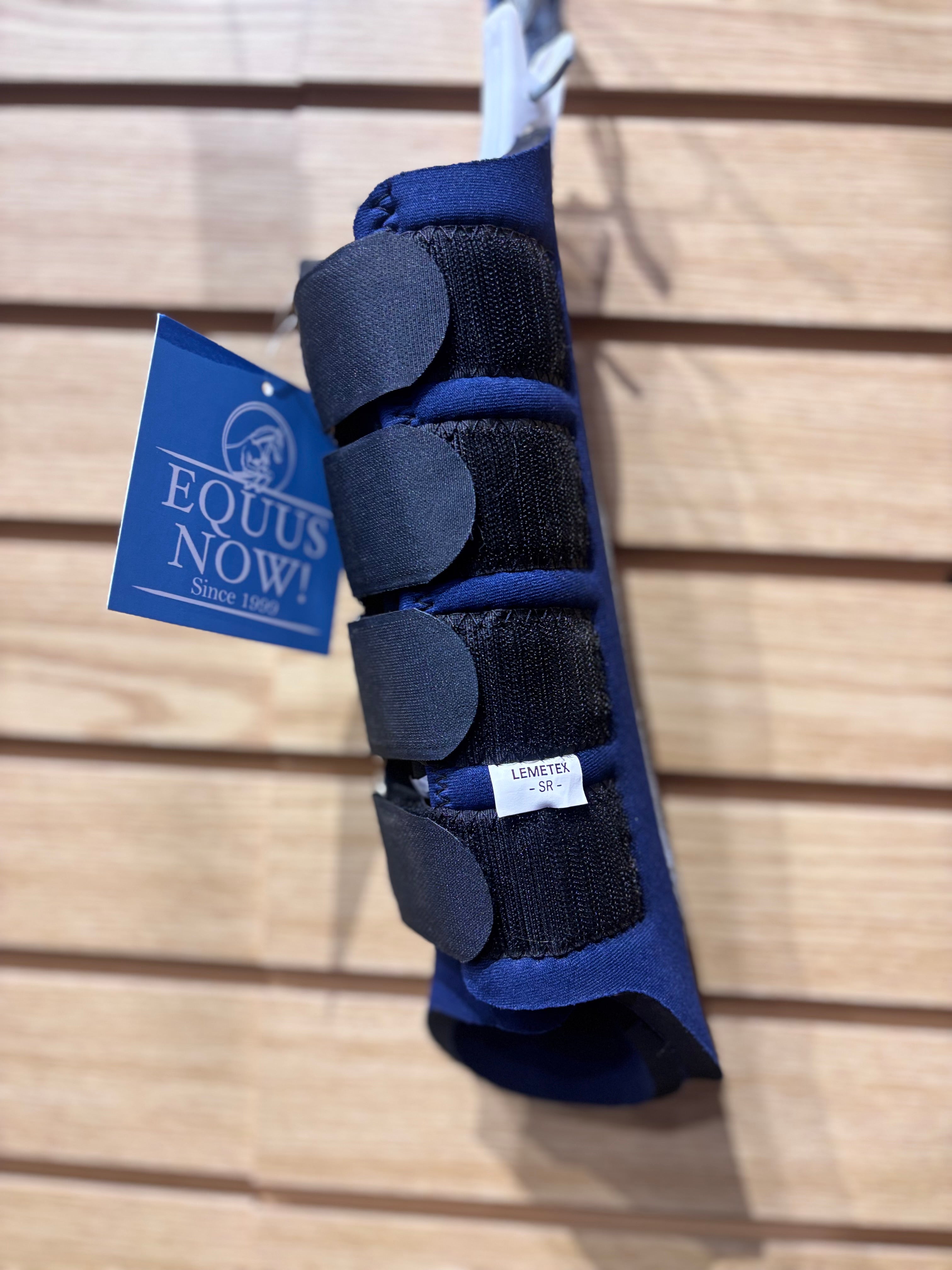 Used Blue Lemetex Splint Boots