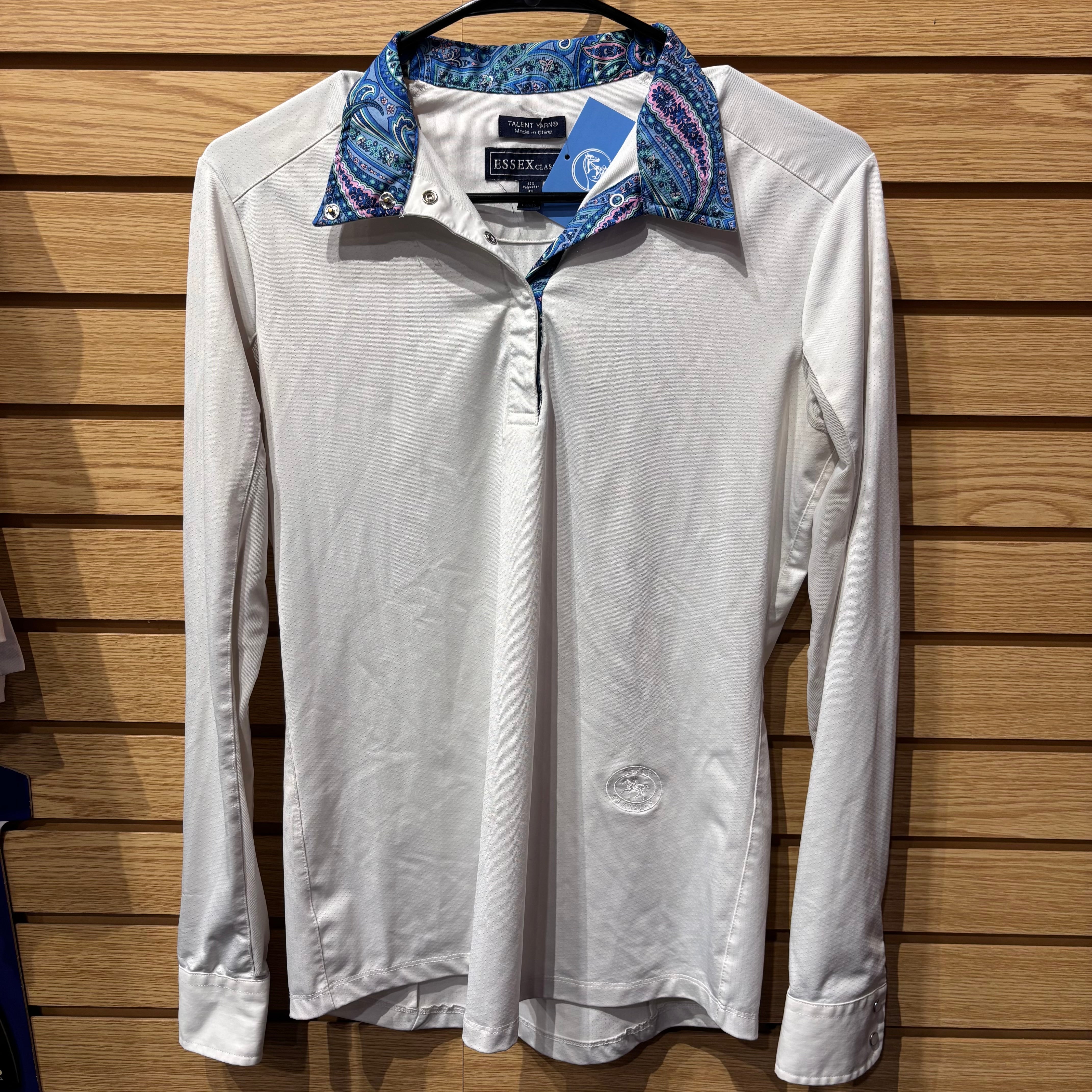 Used Ladies Medium White Essex Classics Show Shirt