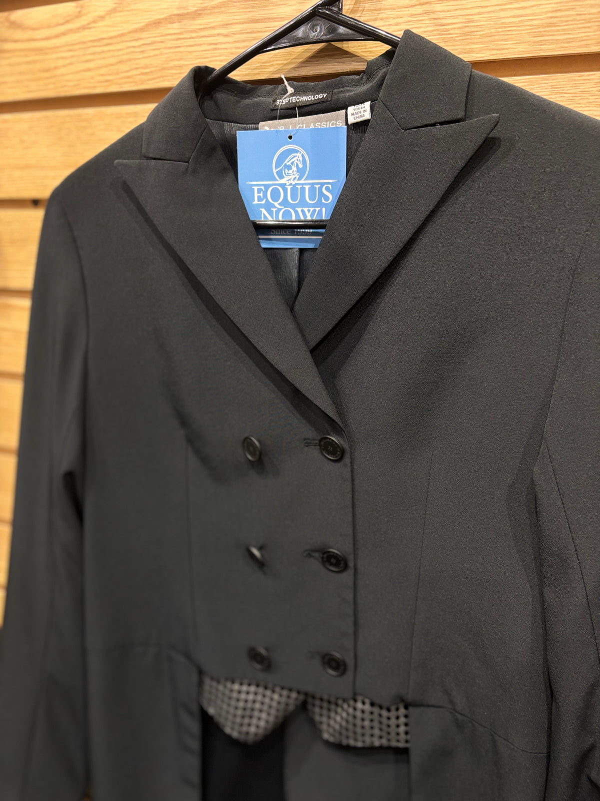 Used Youth 18R Black RJ Classics Grey Label Bailey Shadbelly Coat