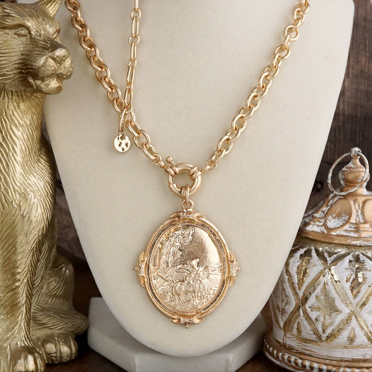 Long Horse Pendant Necklace – Equestrian Keepsake