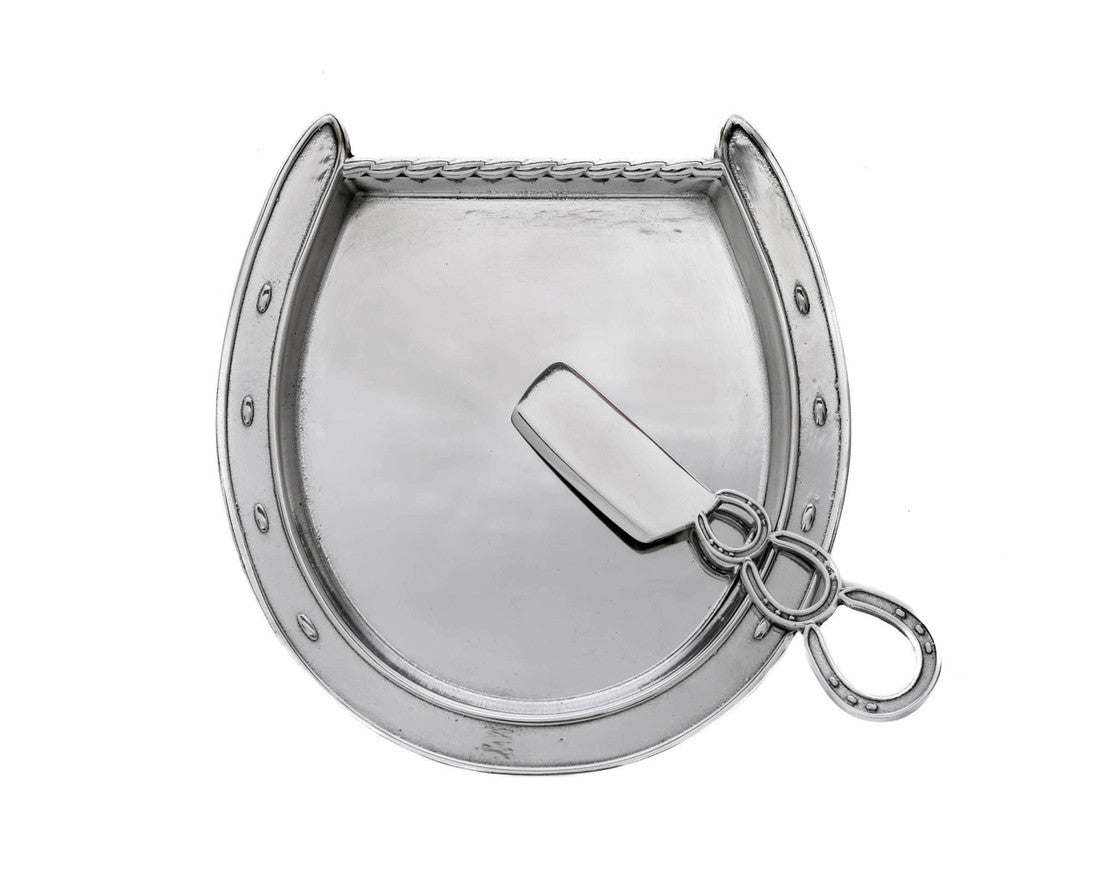 Arthur Court Horseshoe Plate with Server - sku to order - 117273