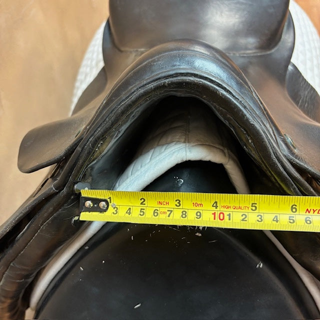 Used Stubben Tristan Dressage Saddle 18" Wide Tree