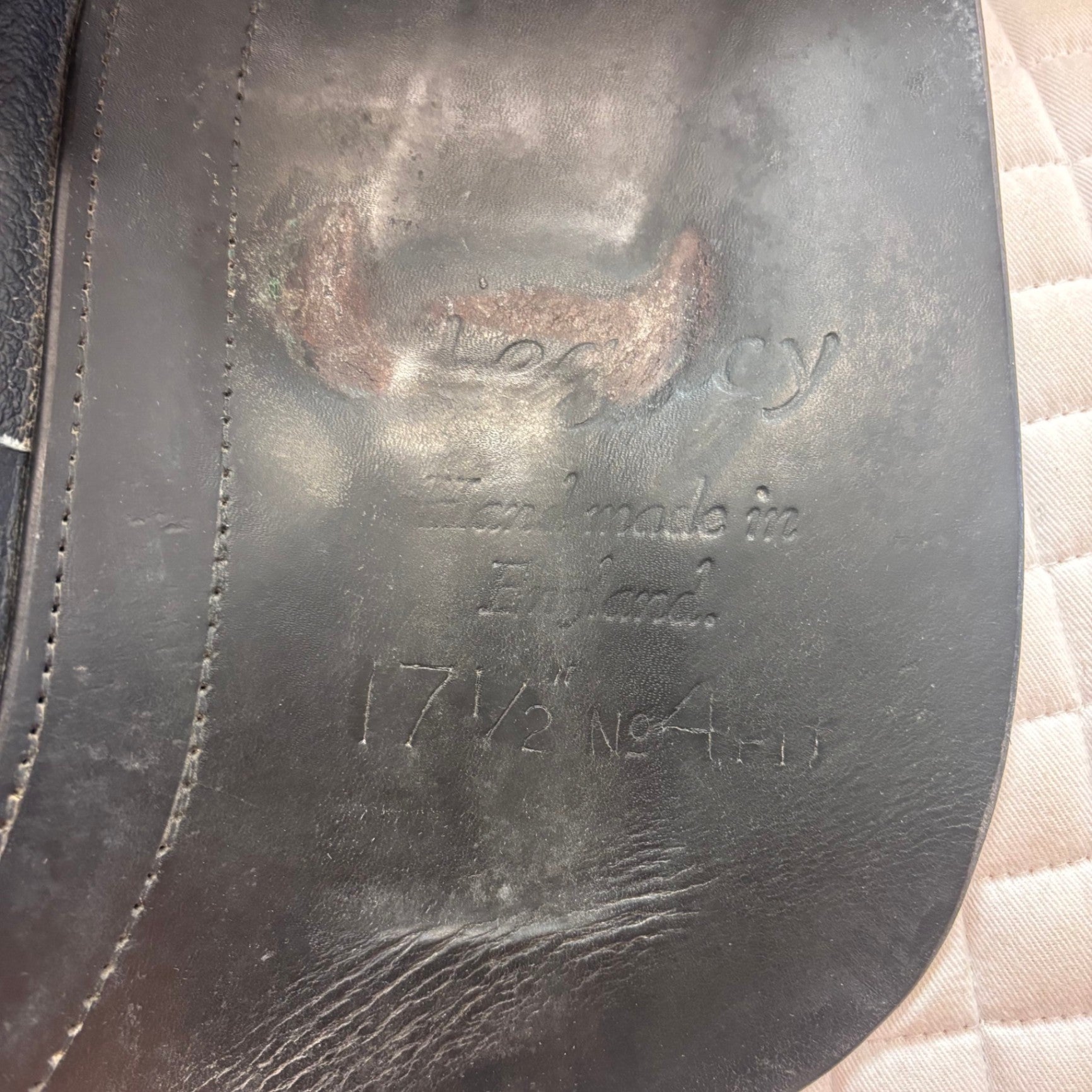 Used Legacy Dressage Saddle 17.5" Wide Tree