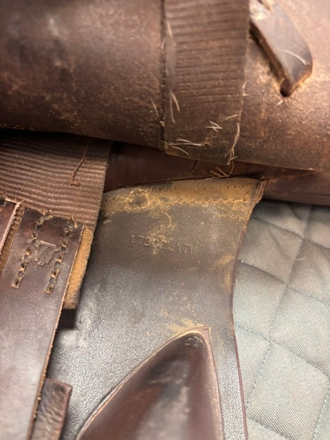 Used Loxley Bliss Jump Saddle 17" Wide Tree