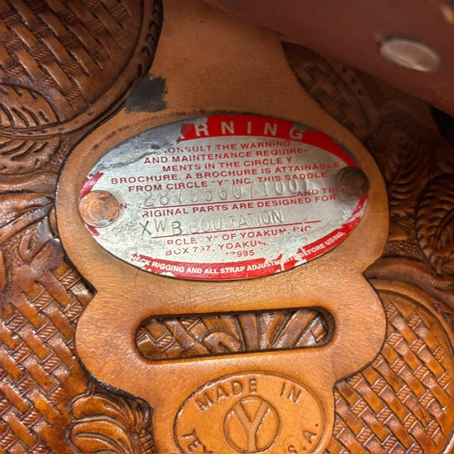 Used Circle Y Western Equitation Saddle 16.5" XW Tree