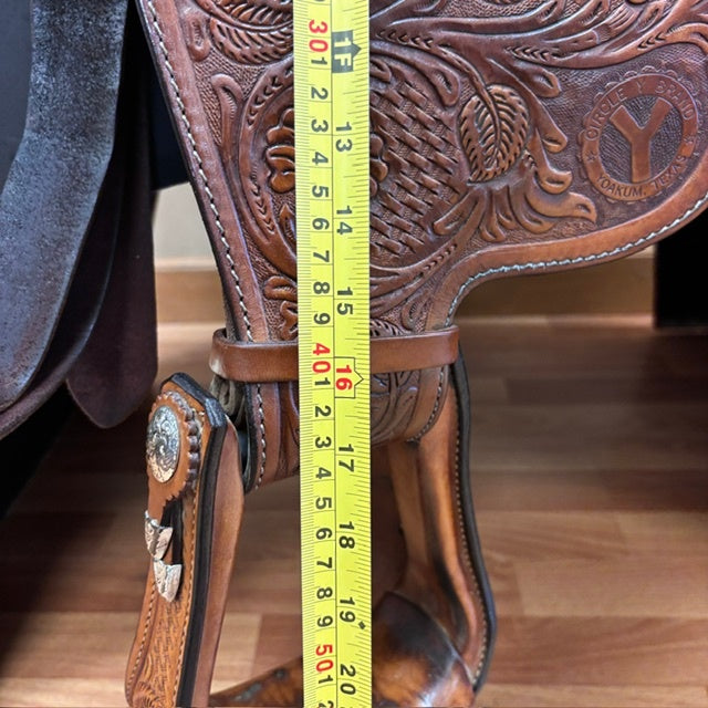 Used Circle Y Western Equitation Saddle 16.5" XW Tree